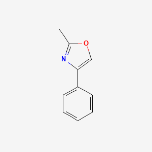 molecular formula C10H9NO B1595679 2-甲基-4-苯基恶唑 CAS No. 20662-90-2