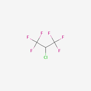 molecular formula C3HClF6 B1595698 2-Chloro-1,1,1,3,3,3-hexafluoropropane CAS No. 431-87-8