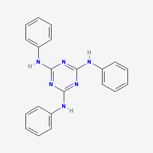 molecular formula C21H18N6 B1595703 1,3,5-三嗪-2,4,6-三胺，N,N',N''-三苯基- CAS No. 1973-05-3