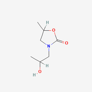 molecular formula C7H13NO3 B1595705 3-(2-Hydroxypropyl)-5-methyl-2-oxazolidinone CAS No. 3375-84-6