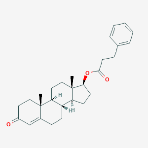 molecular formula C28H36O3 B159571 Testosterone phenylpropionate CAS No. 1255-49-8
