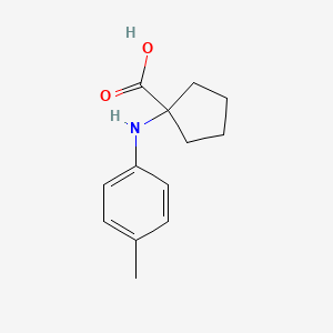 molecular formula C13H17NO2 B1595742 1-[(4-甲基苯基)氨基]环戊烷羧酸 CAS No. 861317-20-6