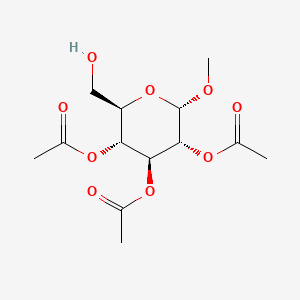 B1595743 (2R,3R,4S,5R,6S)-2-(Hydroxymethyl)-6-methoxytetrahydro-2H-pyran-3,4,5-triyl triacetate CAS No. 7432-72-6