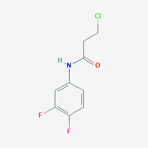 molecular formula C9H8ClF2NO B159577 3-chloro-N-(3,4-difluorophenyl)propanamide CAS No. 132669-28-4