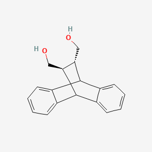 molecular formula C18H18O2 B1595771 [(15R,16R)-16-(Hydroxymethyl)-15-tetracyclo[6.6.2.02,7.09,14]hexadeca-2,4,6,9,11,13-hexaenyl]methanol CAS No. 5445-55-6