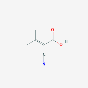 molecular formula C6H7NO2 B1595796 2-氰基-3-甲基-2-丁烯酸 CAS No. 759-21-7