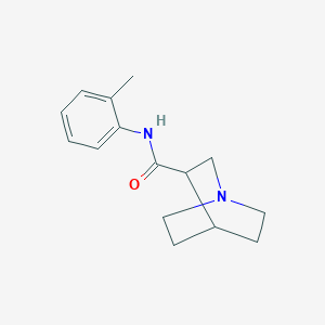 molecular formula C15H20N2O B159580 N-(2-methylphenyl)-1-azabicyclo[2.2.2]octane-3-carboxamide CAS No. 133658-30-7