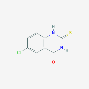 molecular formula C8H5ClN2OS B1595819 6-氯-2-硫代-2,3-二氢喹唑啉-4(1H)-酮 CAS No. 33017-85-5