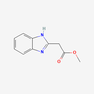 molecular formula C10H10N2O2 B1595821 2-(1H-苯并[d]咪唑-2-基)乙酸甲酯 CAS No. 49672-05-1
