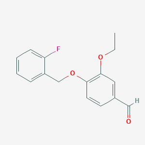 B1595856 3-Ethoxy-4-[(2-fluorobenzyl)oxy]benzaldehyde CAS No. 423724-00-9