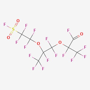 molecular formula C8F16O5S B1595924 Propanoyl fluoride, 2,3,3,3-tetrafluoro-2-(1,1,2,3,3,3-hexafluoro-2-(1,1,2,2-tetrafluoro-2-(fluorosulfonyl)ethoxy)propoxy)- CAS No. 4089-58-1