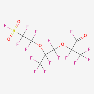 Propanoyl fluoride, 2,3,3,3-tetrafluoro-2-(1,1,2,3,3,3-hexafluoro-2-(1,1,2,2-tetrafluoro-2-(fluorosulfonyl)ethoxy)propoxy)-