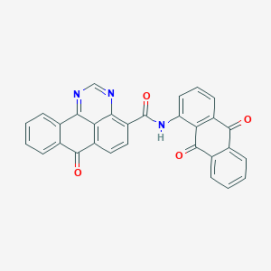 B1595949 7H-Benzo[e]perimidine-4-carboxamide, N-(9,10-dihydro-9,10-dioxo-1-anthracenyl)-7-oxo- CAS No. 4216-01-7