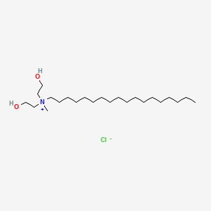 molecular formula C23H50ClNO2 B1595956 1-Octadecanaminium, N,N-bis(2-hydroxyethyl)-N-methyl-, chloride CAS No. 3010-24-0