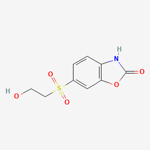 molecular formula C9H9NO5S B1595963 2(3H)-苯并恶唑酮，6-[(2-羟乙基)磺酰基]- CAS No. 5031-74-3