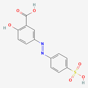 molecular formula C13H10N2O6S B1595965 Mordant Yellow 10 free acid CAS No. 21542-82-5