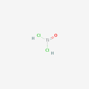 molecular formula Cl2H2OTi B1595972 Titanium, dichlorooxo- CAS No. 13780-39-7