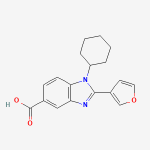 1-cyclohexyl-2-(furan-3-yl)-1H-benzo[d]imidazole-5-carboxylic acid