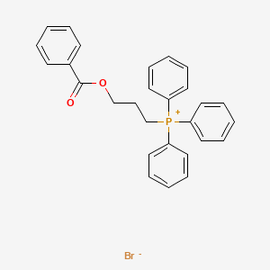 molecular formula C28H26O2P+ B1595975 (3-(Benzoyloxy)propyl)triphenylphosphonium bromide CAS No. 30698-18-1