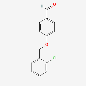 molecular formula C14H11ClO2 B1595979 4-[(2-氯苄氧基)苯甲醛 CAS No. 70627-21-3