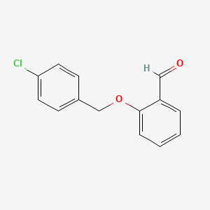 molecular formula C14H11ClO2 B1595980 2-[(4-氯苄氧基)苯甲醛 CAS No. 52803-59-5