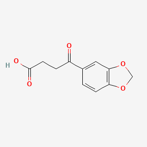 molecular formula C11H10O5 B1596004 4-(1,3-Benzodioxol-5-yl)-4-oxobutanoic acid CAS No. 41764-07-2