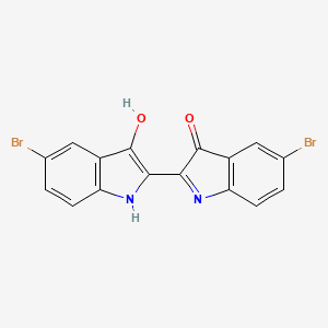 molecular formula C16H8Br2N2O2 B1596012 3H-Indol-3-one, 5-bromo-2-(5-bromo-1,3-dihydro-3-oxo-2H-indol-2-ylidene)-1,2-dihydro- CAS No. 84-40-2