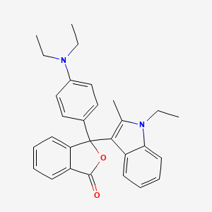 molecular formula C29H30N2O2 B1596023 3-[4-(Diethylamino)phenyl]-3-(1-ethyl-2-methyl-1H-indol-3-YL)phthalide CAS No. 75805-17-3