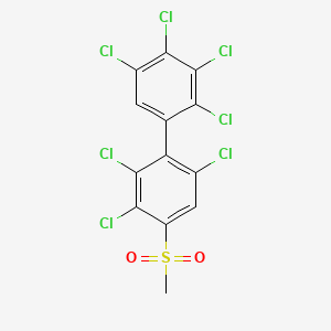 molecular formula C13H5Cl7O2S B1596027 4-Methylsulfonyl-2,2',3',4',5,5',6-heptachlorobiphenyl CAS No. 153310-30-6