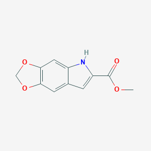 molecular formula C11H9NO4 B159603 5H-[1,3]二氧杂[4,5-f]吲哚-6-羧酸甲酯 CAS No. 136818-52-5