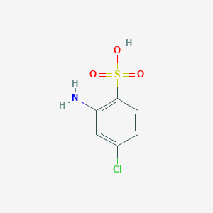 molecular formula C6H6ClNO3S B1596065 2-Amino-4-chlorobenzenesulfonic acid CAS No. 3479-10-5