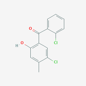 molecular formula C14H10Cl2O2 B1596075 2',5-Dichloro-2-hydroxy-4-methylbenzophenone CAS No. 263554-77-4