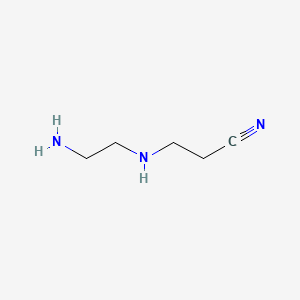 molecular formula C5H11N3 B1596097 Propanenitrile, 3-[(2-aminoethyl)amino]- CAS No. 22584-31-2