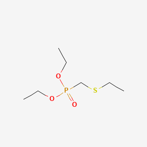 molecular formula C7H17O3PS B1596113 二乙基((乙硫基)甲基)膦酸酯 CAS No. 54091-78-0