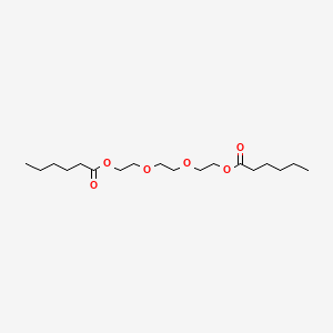 molecular formula C18H34O6 B1596119 Ethylenebis(oxyethylene) dihexanoate CAS No. 25176-75-4