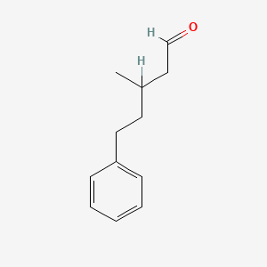 molecular formula C12H16O B1596131 3-Methyl-5-phenylpentanal CAS No. 55066-49-4