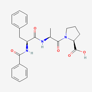 molecular formula C24H27N3O5 B1596146 苯甲酰苯丙氨酰-丙氨酰-脯氨酸 CAS No. 69677-91-4