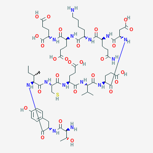 molecular formula C62H96N14O26S B159620 Tyicevedqkee CAS No. 126144-46-5
