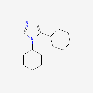 molecular formula C15H24N2 B1596215 1,5-二环己基咪唑 CAS No. 80964-44-9
