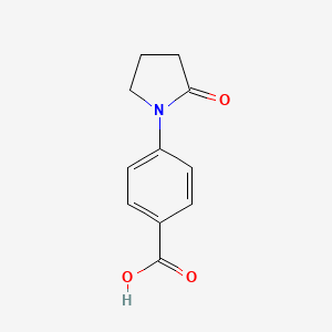 molecular formula C11H11NO3 B1596219 4-(2-Oxo-pyrrolidin-1-yl)-benzoic acid CAS No. 36151-44-7