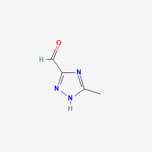 molecular formula C4H5N3O B1596224 5-甲基-4H-1,2,4-三唑-3-甲醛 CAS No. 56804-98-9