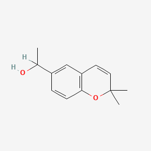 molecular formula C13H16O2 B1596252 6-(1-Hydroxyethyl)-2,2-dimethyl-2H-1-benzopyran CAS No. 71822-00-9