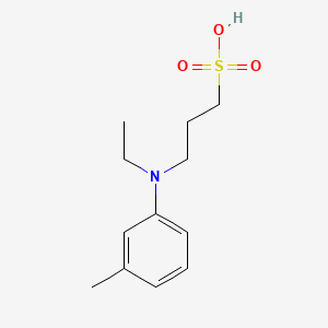 molecular formula C12H19NO3S B1596261 1-Propanesulfonic acid, 3-[ethyl(3-methylphenyl)amino]- CAS No. 36783-03-6
