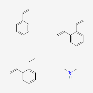molecular formula C30H37N B1596263 1,2-bis(ethenyl)benzene;1-ethenyl-2-ethylbenzene;N-methylmethanamine;styrene CAS No. 69011-17-2