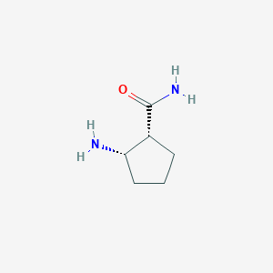 molecular formula C6H12N2O B159628 顺式-2-氨基环戊烷甲酰胺 CAS No. 135053-11-1