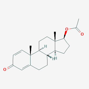 molecular formula C21H28O3 B159631 勃龙醇醋酸酯 CAS No. 2363-59-9