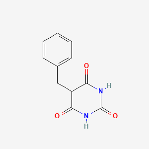molecular formula C11H10N2O3 B1596319 5-Benzyl-1,3-diazinane-2,4,6-trione CAS No. 5909-45-5