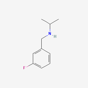 molecular formula C10H14FN B1596366 Benzenemethanamine, 3-fluoro-N-(1-methylethyl)- CAS No. 90389-87-0