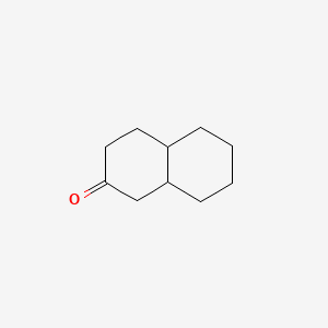 molecular formula C10H16O B1596380 2(1H)-Naphthalenone, octahydro- CAS No. 4832-17-1