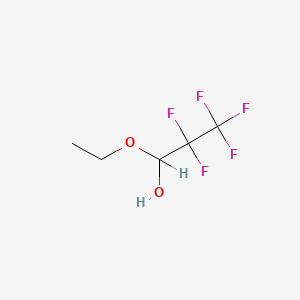 molecular formula C5H7F5O2 B1596383 1-Propanol, 1-ethoxy-2,2,3,3,3-pentafluoro- CAS No. 337-28-0
